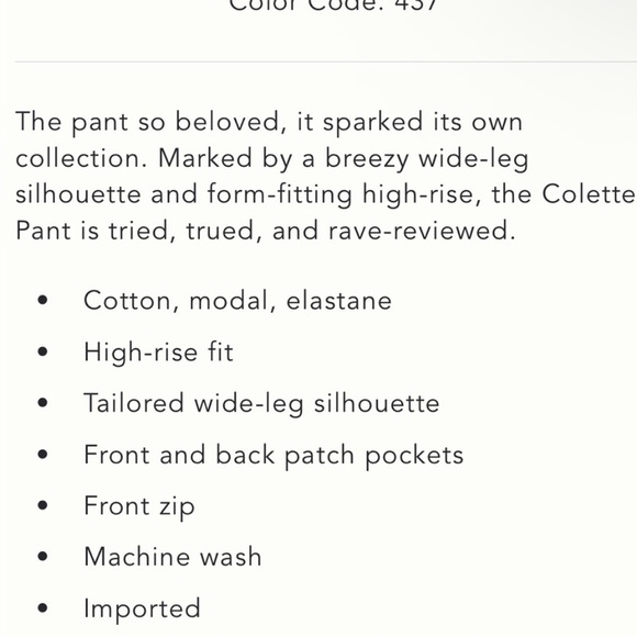 Anthropologie x Maeve Colette Wide-Leg Full Length Corduroy Pants Brown 30 NWT - Picture 4 of 13